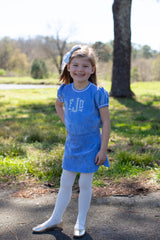 Sadie Skort in Marine Blue Non-Wrinkle Corduroy