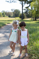 Stuart Playsuit in White Superfine Twill