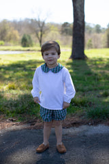David Shirt Long Sleeve in White Corduroy