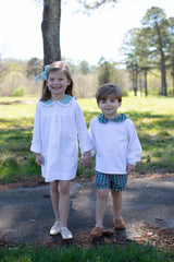 Charlotte Dress in White Corduroy