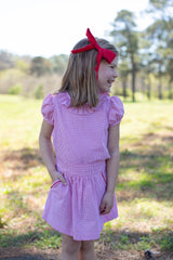 Kate Skirt in Red Windowpane