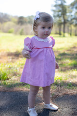 Weezie Dress in Red Windowpane