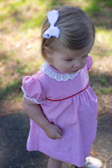 Weezie Dress in Red Windowpane