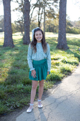 Avery Top Long Sleeve in Green Liberty Floral