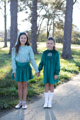 Avery Dress Long Sleeve in Emerald Velvet