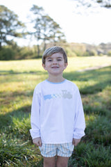 James Shirt Long Sleeve in White Superfine Twill