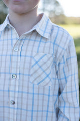 Roy Shirt Long Sleeve in Cashmere Plaid