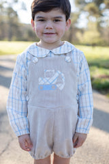Harry Bubble Short w/ No Pocket in Toast Non-Wrinkle Corduroy