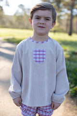 James Shirt Long Sleeve in Toast Non-Wrinkle Corduroy