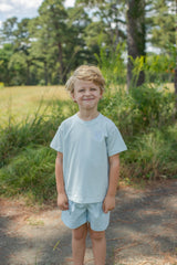 Cooper Shorts in Light Blue Pique