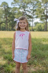 Sydney Top in Light Pink Stripe Seersucker