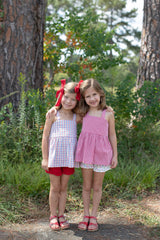 Heidi Top in Red 1/8 Check