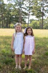 Elizabeth Dress Sleeveless in Pink Tattersall