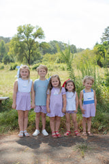 Pate Top in Blue Superfine Twill