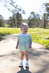 Finley Bubble Short Sleeve in Moss Check
