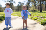Lee Sunsuit in Marine Blue Non-Wrinkle Corduroy