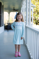 Sophie Knit Dress Long Sleeve Premium in Watercolor Stripe Knit