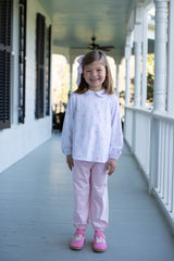 Rosson Knit Pants Basic in Light Pink Knit