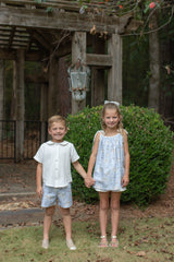 Fitz Shirt Short Sleeve in Ivory Gauze