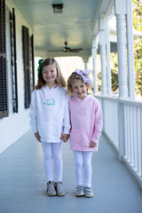 Fleece Hoodie White with Megaphone w/ Handwritten Name