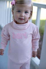 Turtleneck Premium in Pink Gingham Knit