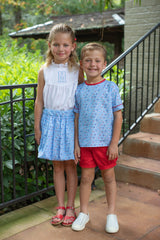 Finn Shorts in Red Pique