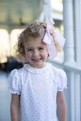 Betty Jane Dress in Pastel Dot Pique
