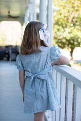 Sissy Dress w/ Ruffles in La Flor Blue