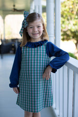 Allyson Top Long Sleeve in Cadet Blue Non-Wrinkle Corduroy
