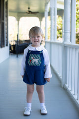 Harry Bubble Short in Cadet Blue Non-Wrinkle Corduroy