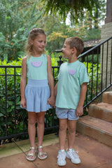 Finn Shorts in Blue Gauze