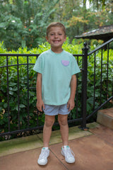 Finn Shorts in Blue Gauze