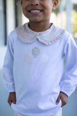 Sutter Knit Top Long Sleeve Basic in White Knit