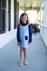 Mary Ann Jumper in Light Blue Chambray
