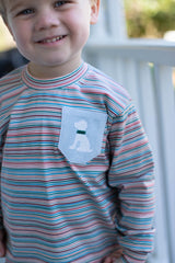 Boy Tee Long Sleeve Premium in Berkshire Stripe Knit