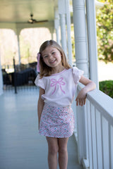 Beth Top in Ballet Pink Non-Wrinkle Corduroy
