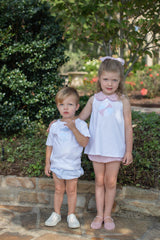 Miller Diaper Cover in Light Blue Seersucker