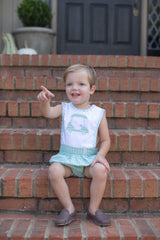 Brady Button-On Bubble w/ Ric Rac in Preppy Tattersall