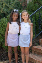 Racerback Tank Basic in Light Pink Knit w/ Mermaid