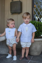 Finn Shorts Lined in Pastel Swiss Dots