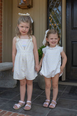 Parker Playsuit in Pastel Swiss Dots