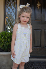 Parker Playsuit in Pastel Swiss Dots