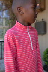 Dylan Knit Pullover Premium in Poppy Stripe Knit