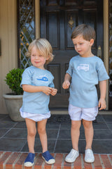 Boy Tee Short Sleeve Sky Blue with Little Truck