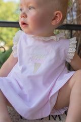 Julie Top in Pink Superfine Twill