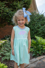 Sophie Knit Dress Sleeveless Premium in Minty Fresh Stripe Knit