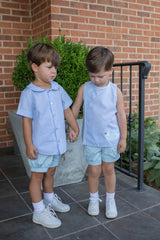 Finn Shorts in Light Blue Pique