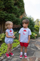 Finn Shorts in Red Pique