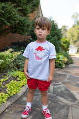 Finn Shorts in Red Pique