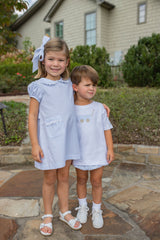 Boy Tee Short Sleeve White with Wagon